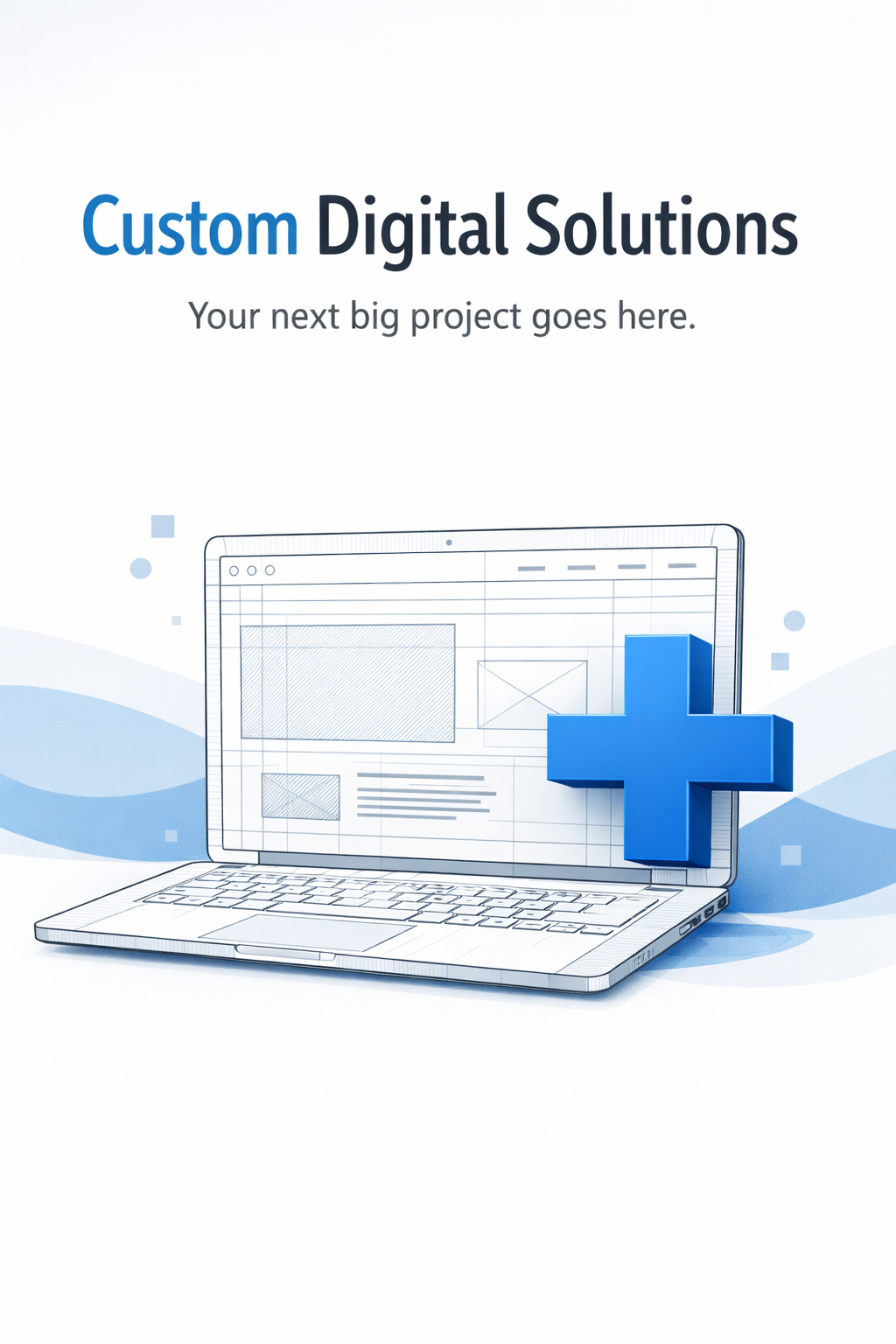 Placeholder graphic representing custom business software and workflow tools.